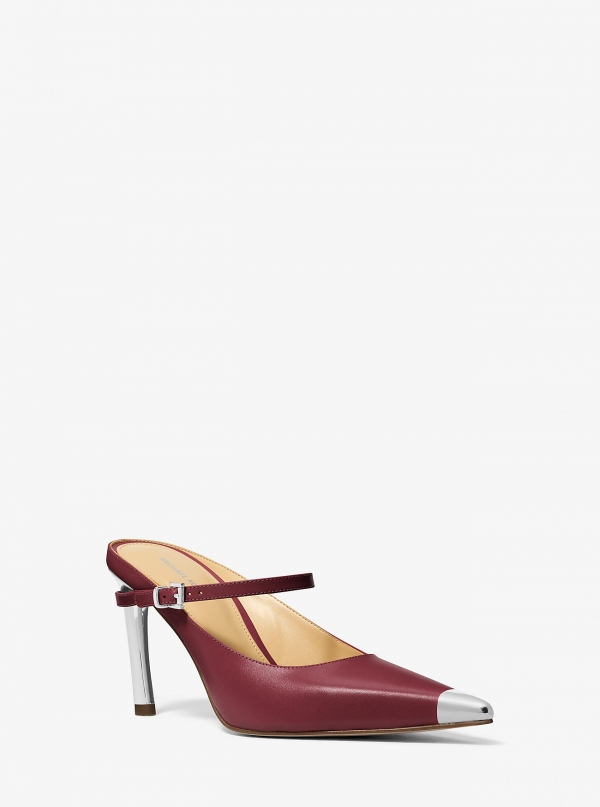 MICHAEL Michael Kors Kasia Leather High Mule Pump