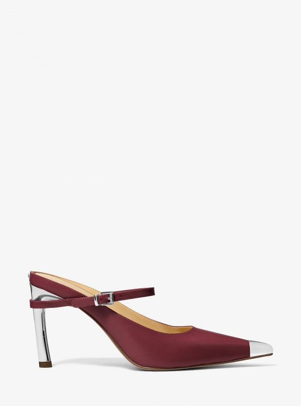MICHAEL Michael Kors Kasia Leather High Mule Pump