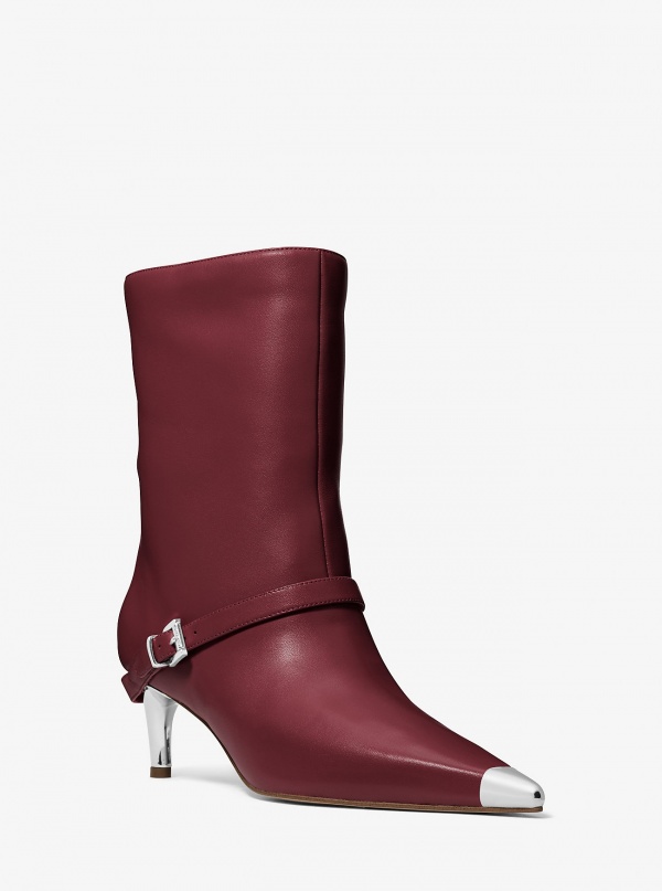 MICHAEL Michael Kors Kasia Leather Buckle Boot