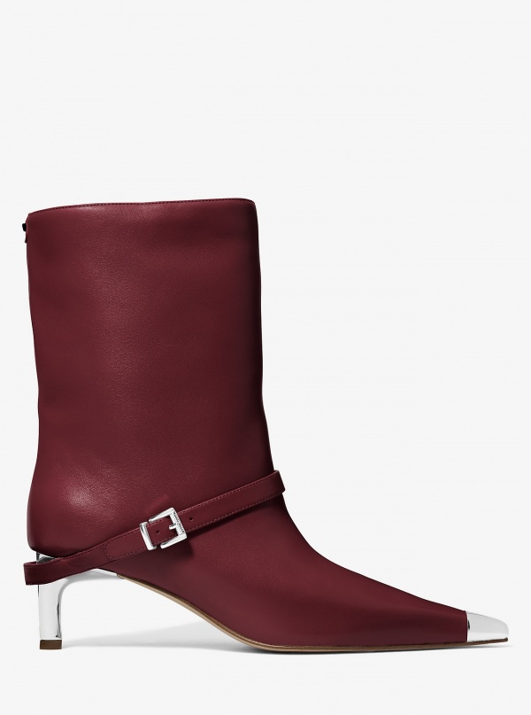 MICHAEL Michael Kors Kasia Leather Buckle Boot
