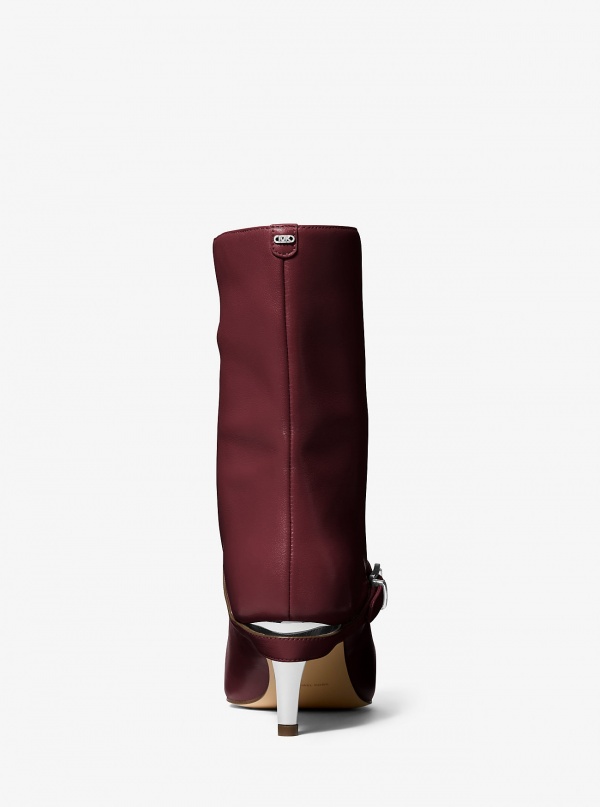 MICHAEL Michael Kors Kasia Leather Buckle Boot