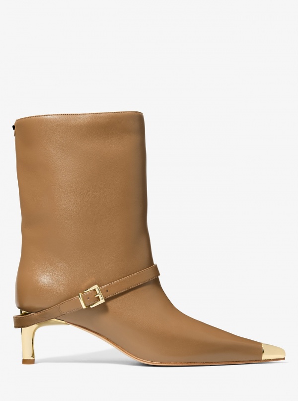 MICHAEL Michael Kors Kasia Leather Buckle Boot