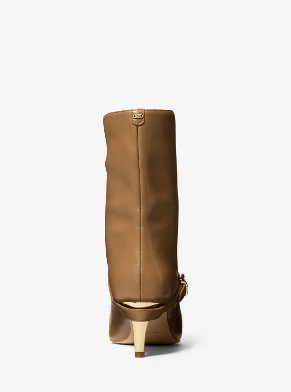 MICHAEL Michael Kors Kasia Leather Buckle Boot