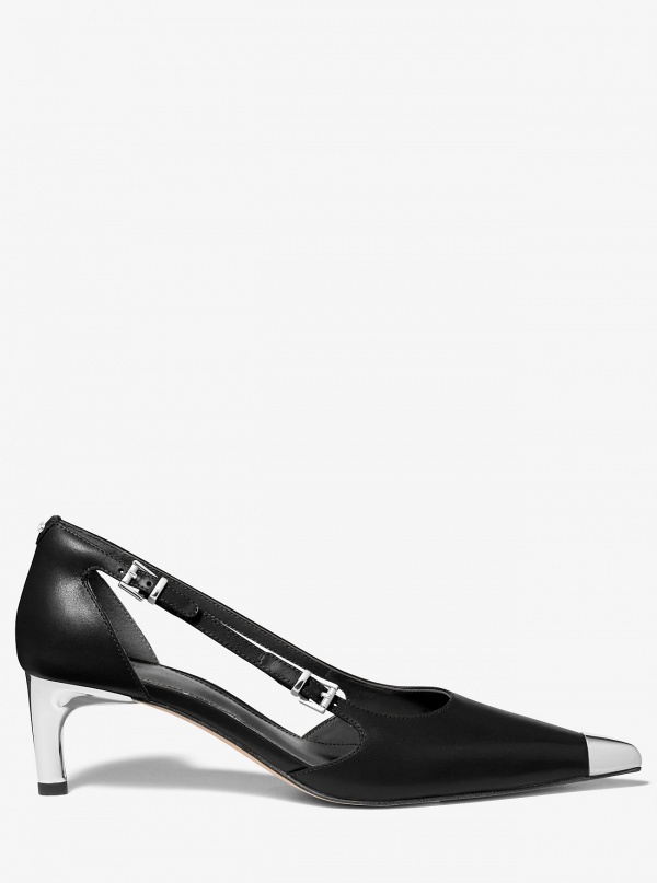 MICHAEL Michael Kors Kasia Leather Kitten Pump
