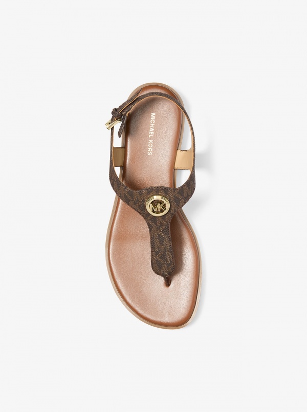 MICHAEL Michael Kors Val Signature Logo Thong Sandal