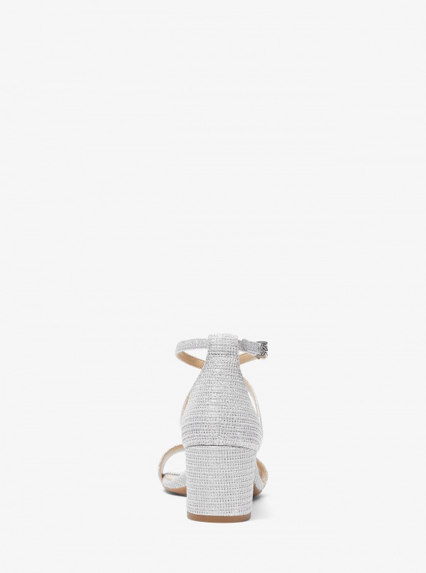 MICHAEL Michael Kors Serena Flex Glitter Chain-Mesh Sandal