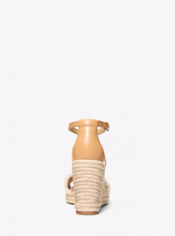 MICHAEL Michael Kors Mandy Linen Wedge Sandal