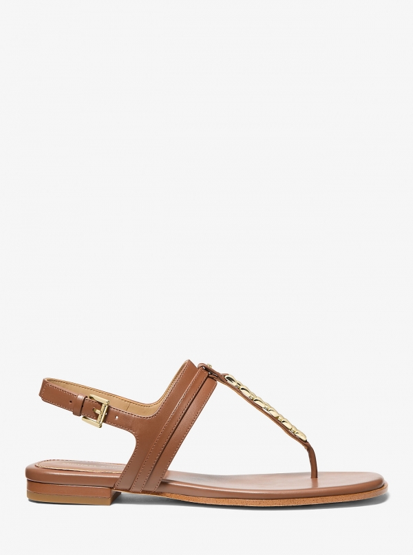 MICHAEL Michael Kors Marcia Embellished Leather Sandal