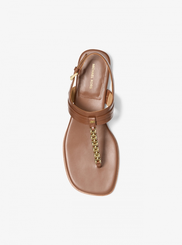 MICHAEL Michael Kors Marcia Embellished Leather Sandal