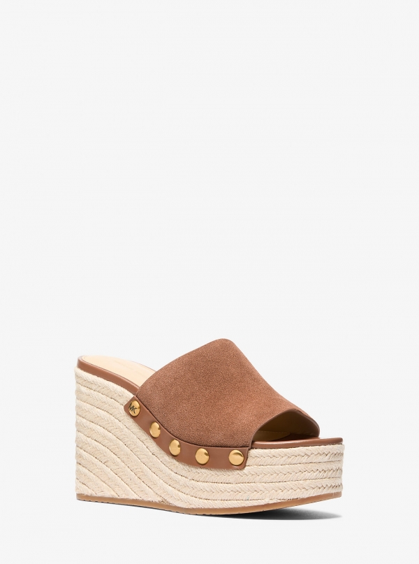 MICHAEL Michael Kors Mayes Suede Wedge Sandal