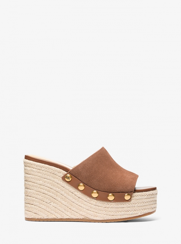 MICHAEL Michael Kors Mayes Suede Wedge Sandal