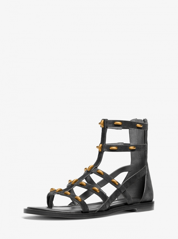 MICHAEL Michael Kors Noa Studded Suede Gladiator Sandal