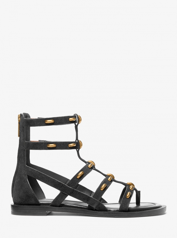 MICHAEL Michael Kors Noa Studded Suede Gladiator Sandal