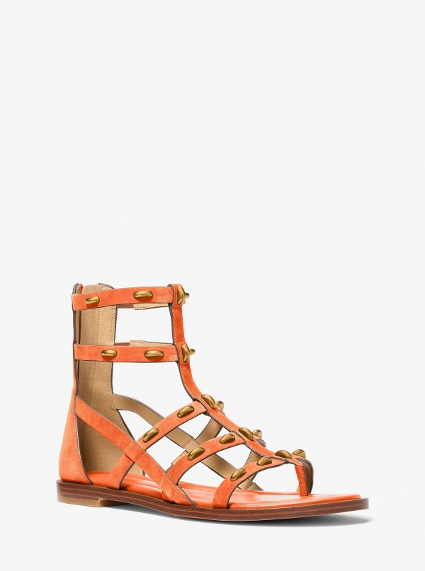 MICHAEL Michael Kors Noa Studded Suede Gladiator Sandal