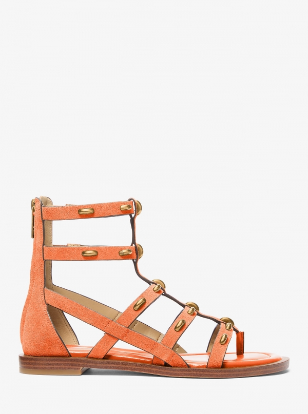 MICHAEL Michael Kors Noa Studded Suede Gladiator Sandal