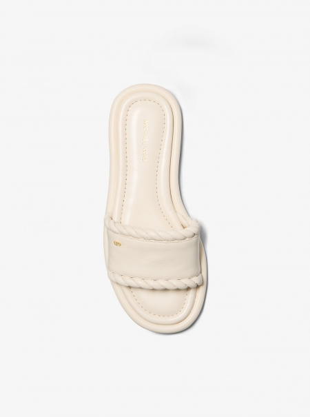 MICHAEL Michael Kors Dana Leather Slide Sandal