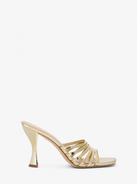 MICHAEL Michael Kors Haisley Metallic Leather Sandal