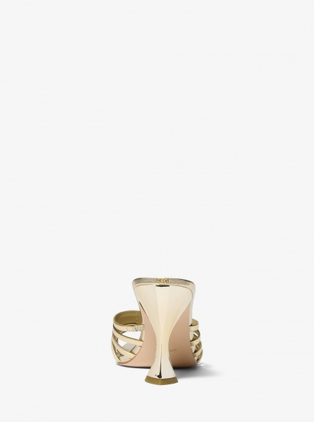MICHAEL Michael Kors Haisley Metallic Leather Sandal