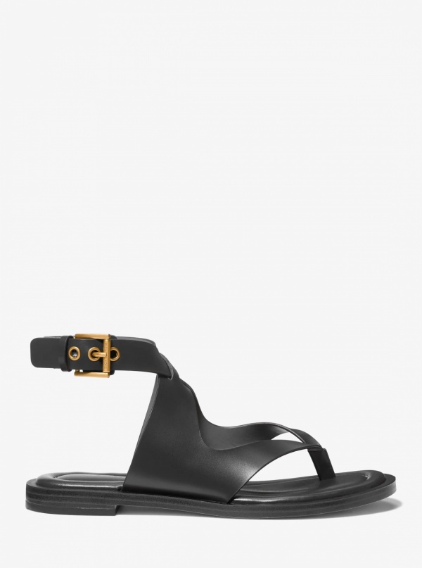 Michael Kors Irene Leather Wrap Sandal
