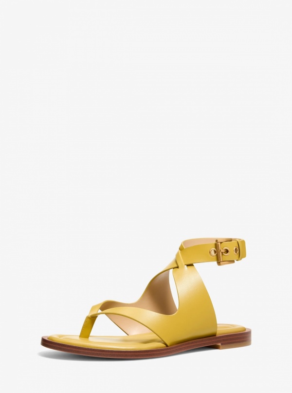 Michael Kors Irene Leather Wrap Sandal