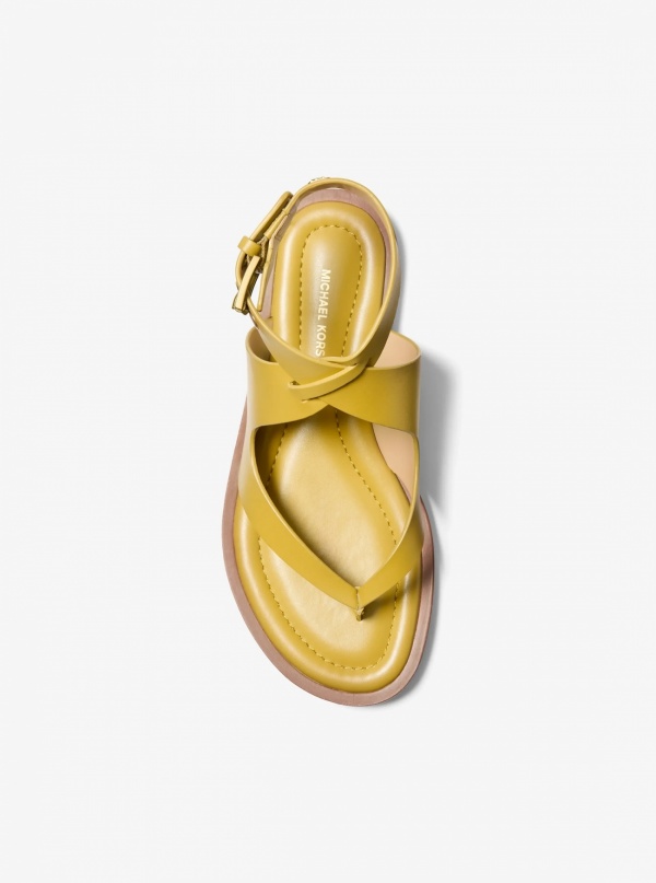 Michael Kors Irene Leather Wrap Sandal