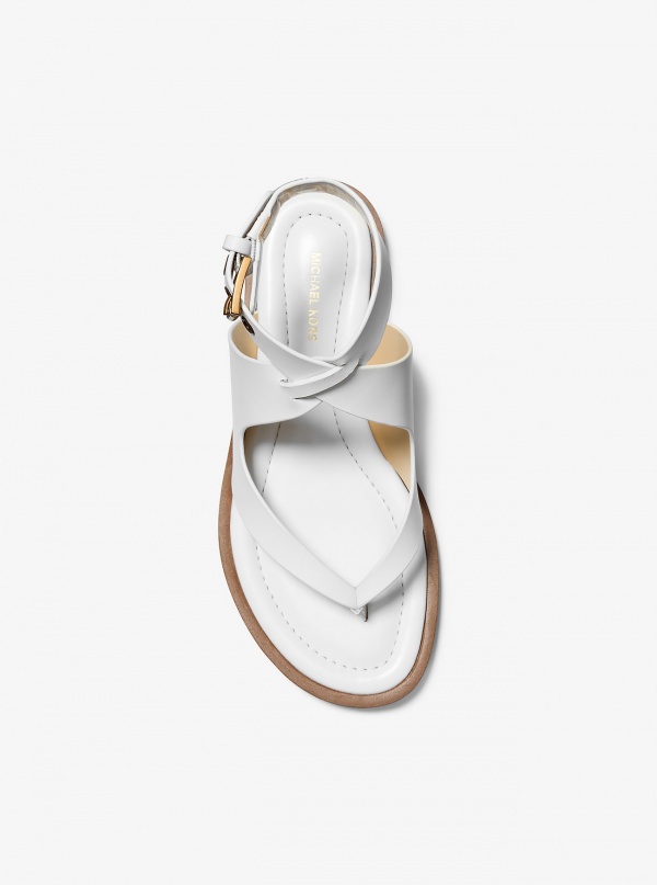 Michael Kors Irene Leather Wrap Sandal