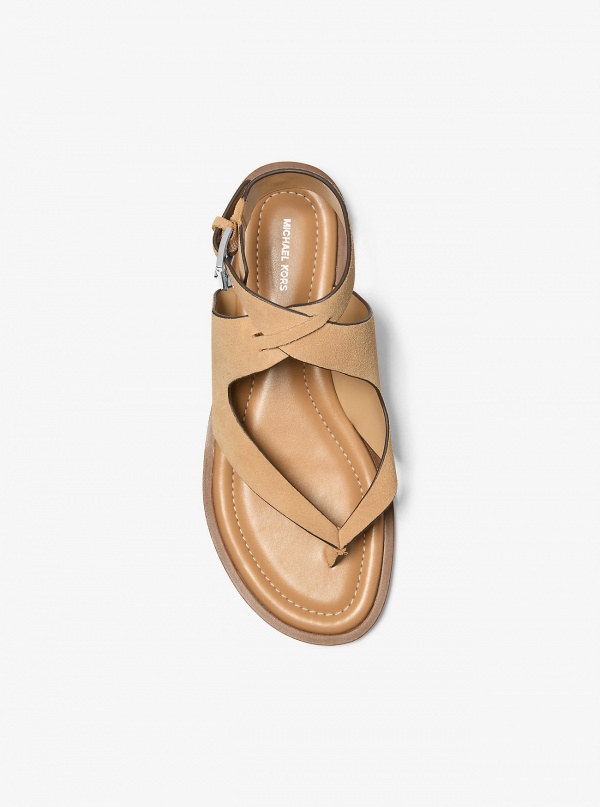 Michael Kors Irene Suede Wrap Sandal