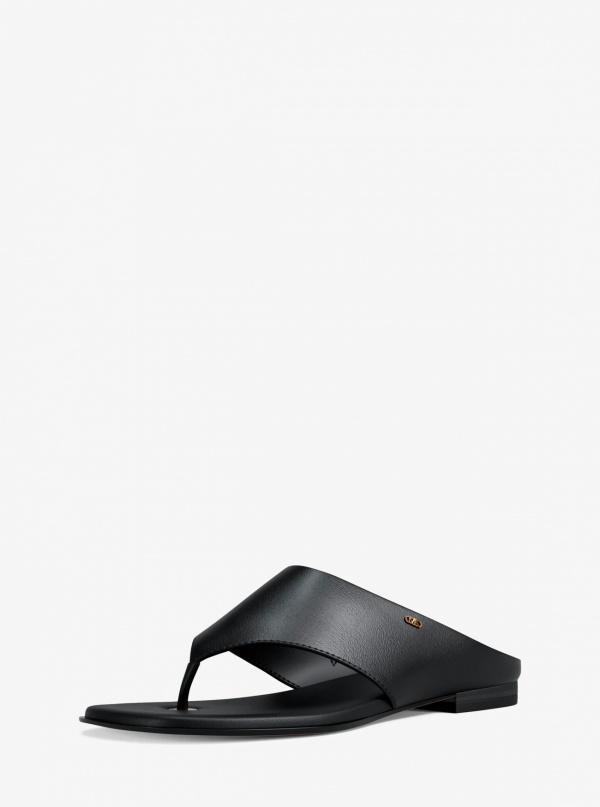 Michael Kors Alster Leather Thong Sandal