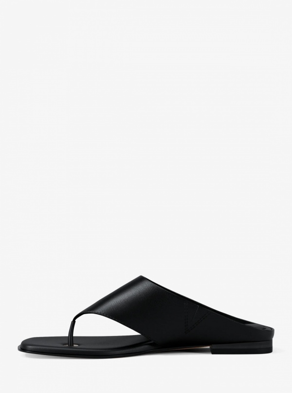 Michael Kors Alster Leather Thong Sandal