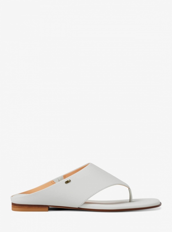 Michael Kors Alster Leather Thong Sandal