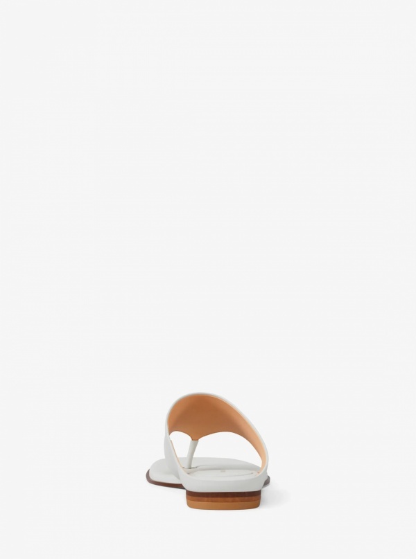 Michael Kors Alster Leather Thong Sandal