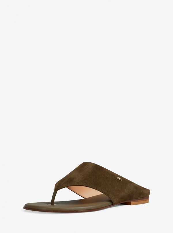 Michael Kors Alster Suede Thong Sandal