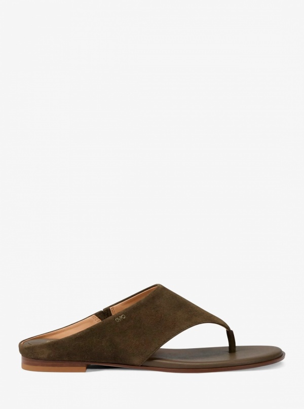Michael Kors Alster Suede Thong Sandal