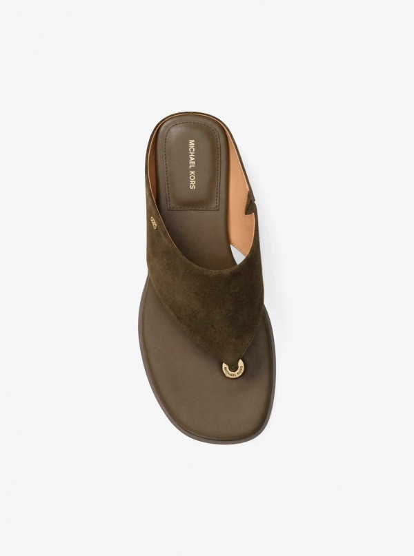 Michael Kors Alster Suede Thong Sandal