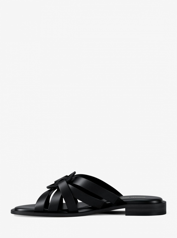 Michael Kors Erika Leather Slide Sandal