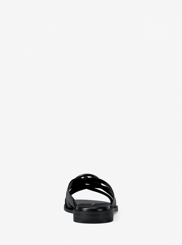 Michael Kors Erika Leather Slide Sandal