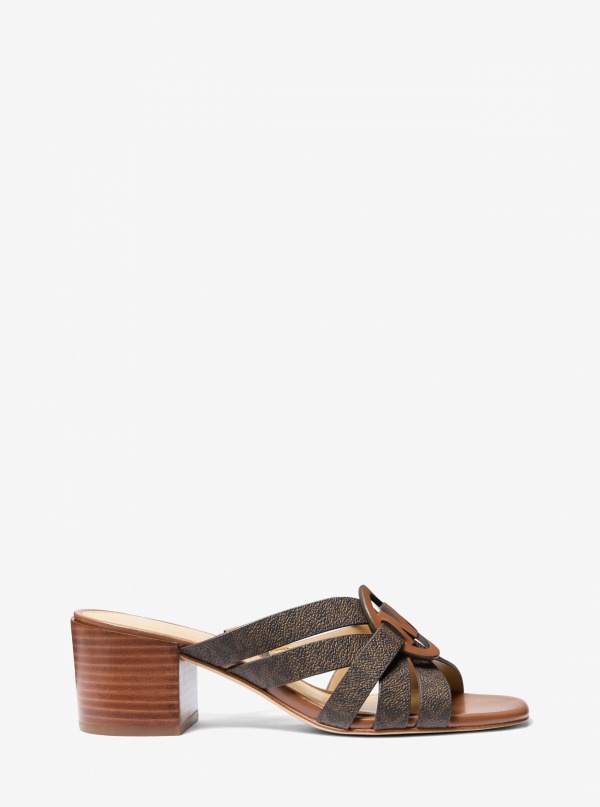 Michael Kors Erika Signature Logo Sandal