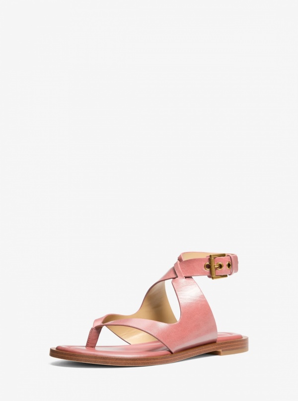 Michael Kors Irene Leather Thong Sandal