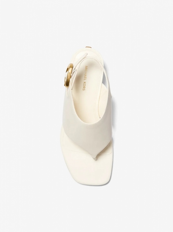 Michael Kors Kya Flex Leather Thong Sandal