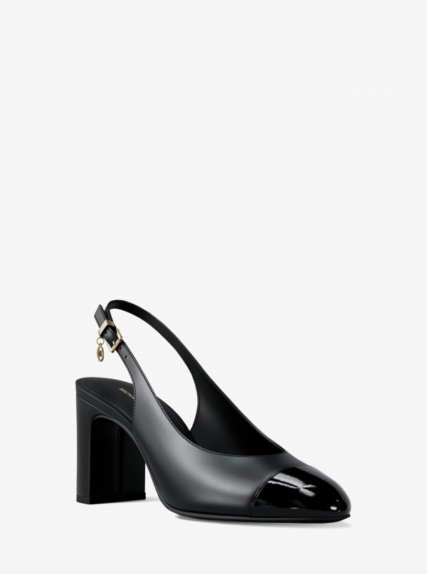 Michael Kors Piper Flex Leather Slingback Pump