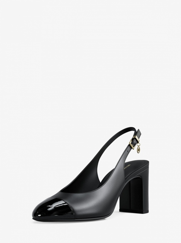 Michael Kors Piper Flex Leather Slingback Pump