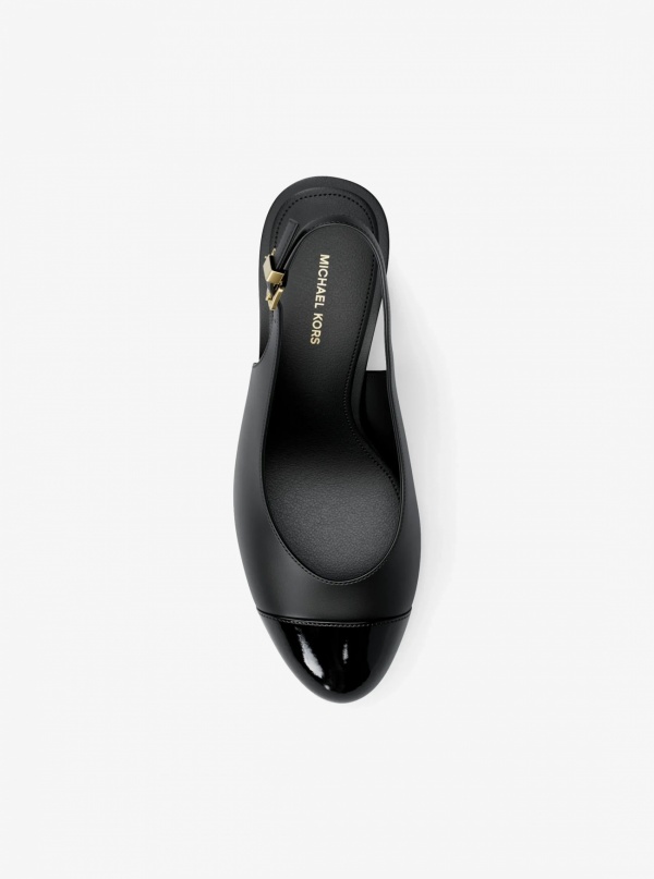 Michael Kors Piper Flex Leather Slingback Pump