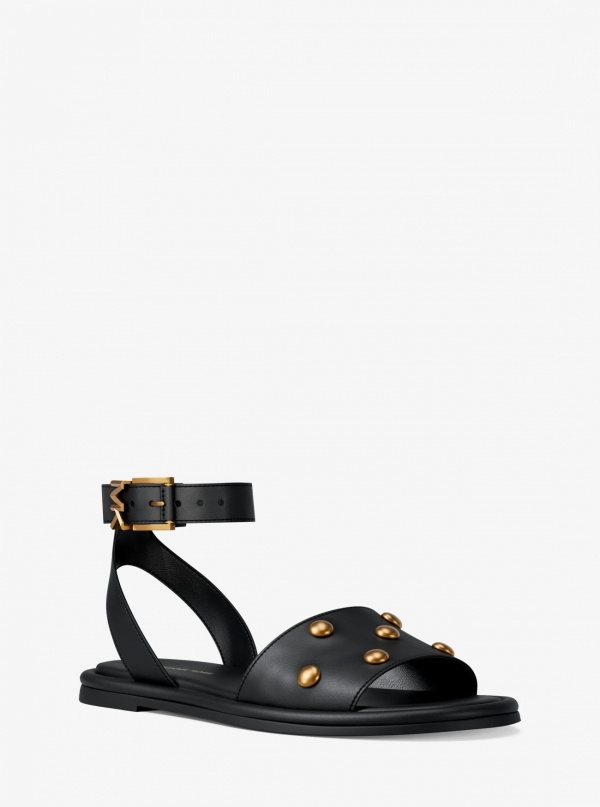 Michael Kors Rosetta Studded Leather Sandal