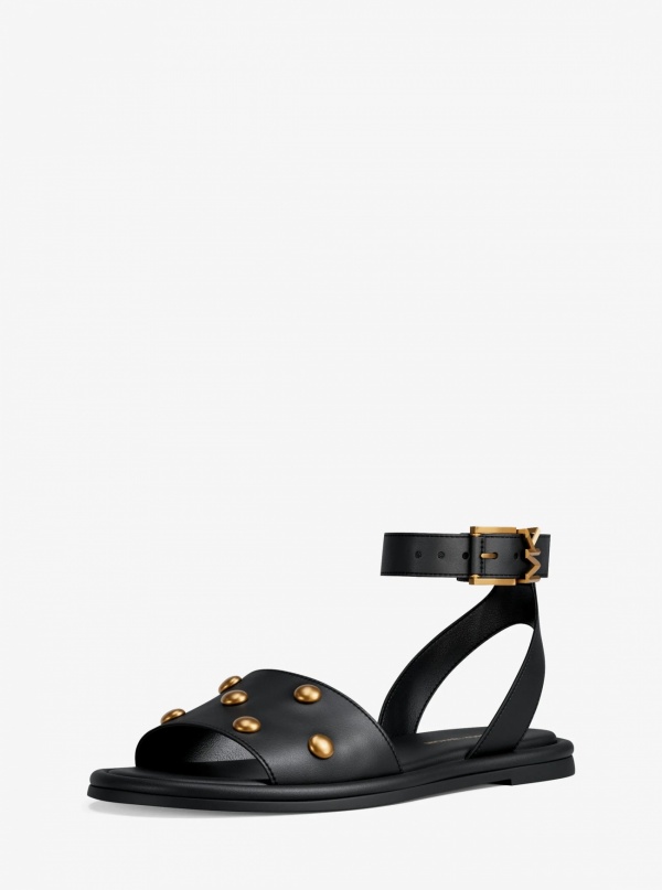 MICHAEL Michael Kors Rosetta Studded Leather Sandal