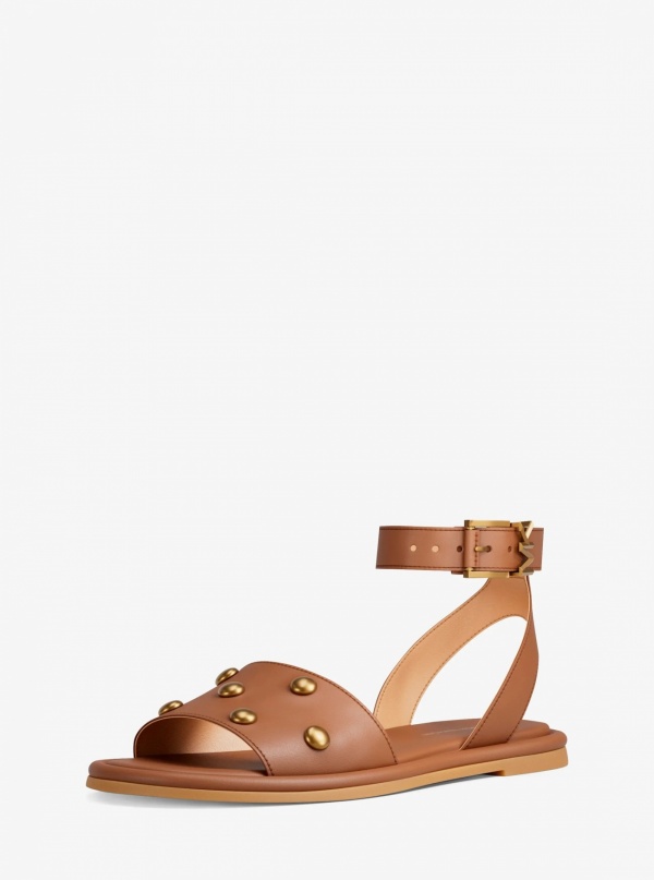 MICHAEL Michael Kors Rosetta Studded Leather Sandal