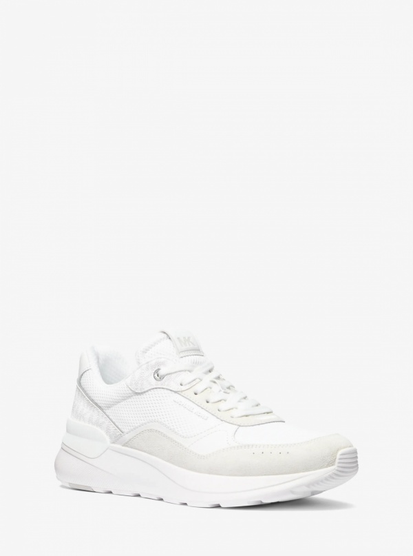 Michael Kors Mens Trevor Mixed-Media Trainer