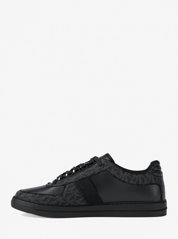 Michael Kors Mens Brady Signature Logo and Leather Sneaker