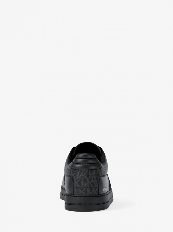 Michael Kors Mens Brady Signature Logo and Leather Sneaker