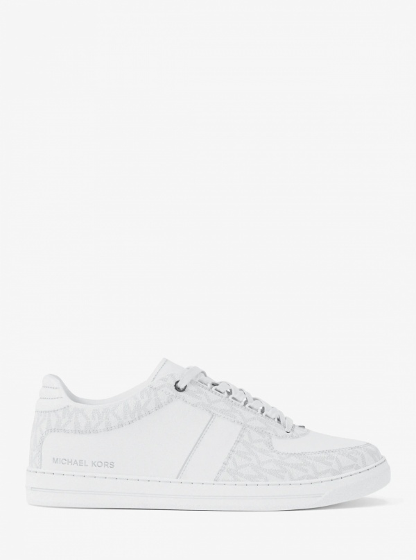 Michael Kors Mens Brady Signature Logo and Leather Sneaker