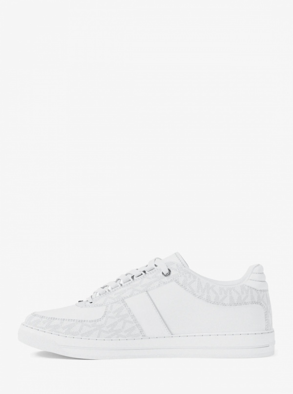 Michael Kors Mens Brady Signature Logo and Leather Sneaker